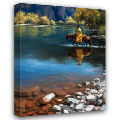Millwood Pines Sorenson, Jack Gallery Wrapped Canvas Art Titled: Shallow Crossing