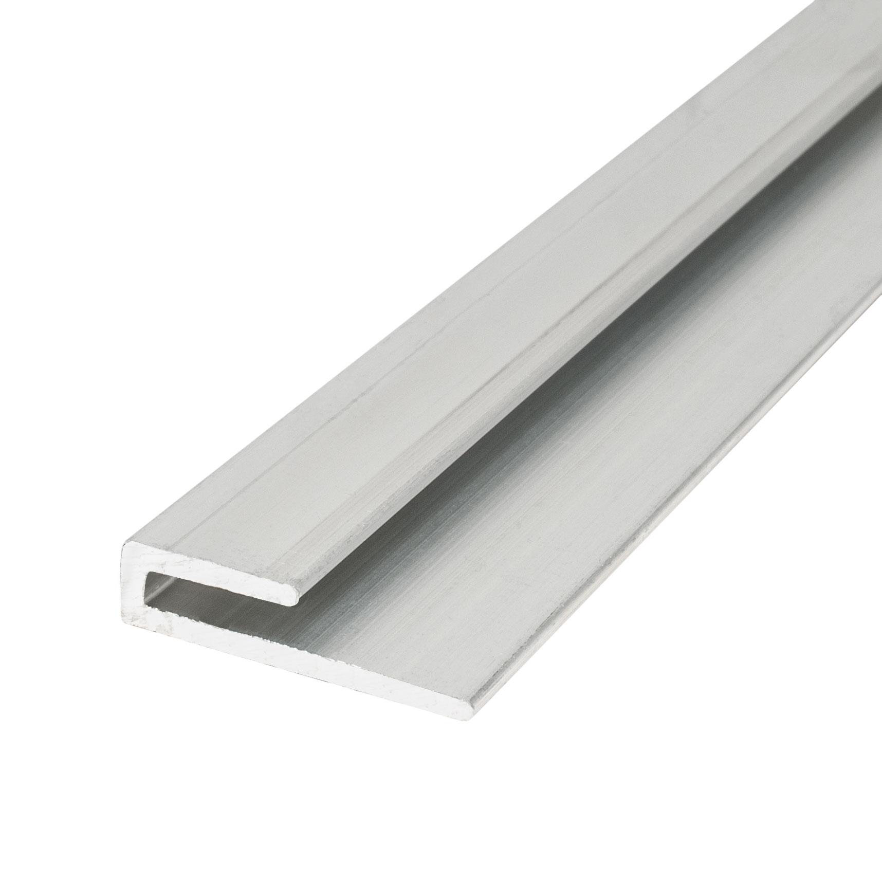 Outwater Aluminum J Channel Fits Material 1/8 Inch Thick Mill Finish ...