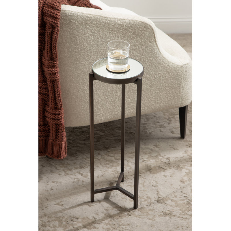 Table de bout Eveland Stone, Argent, Bronze