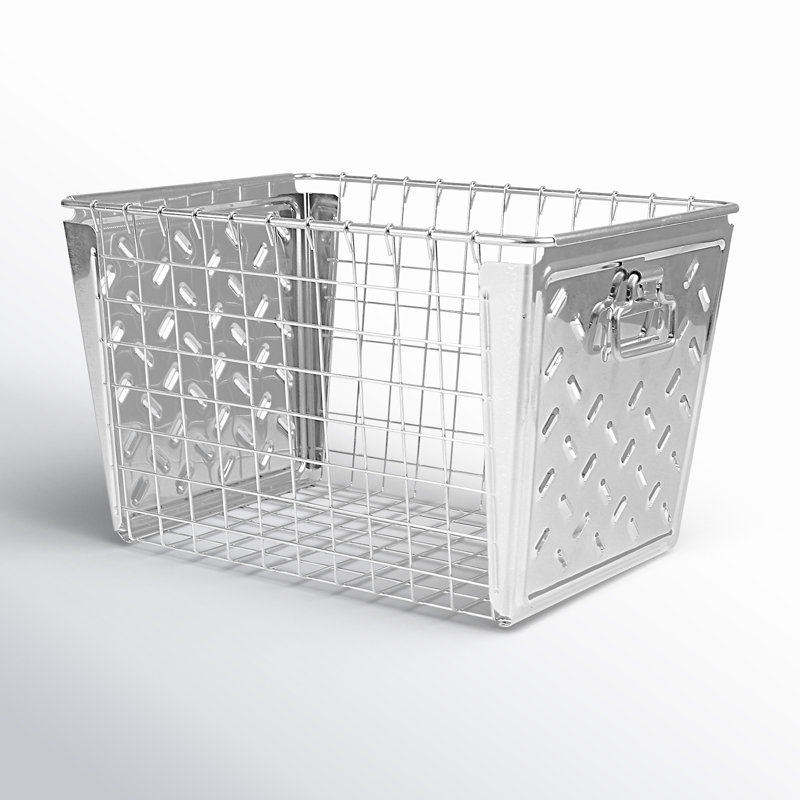 AllModern Juliana Decorative Basket, Zinc Plated