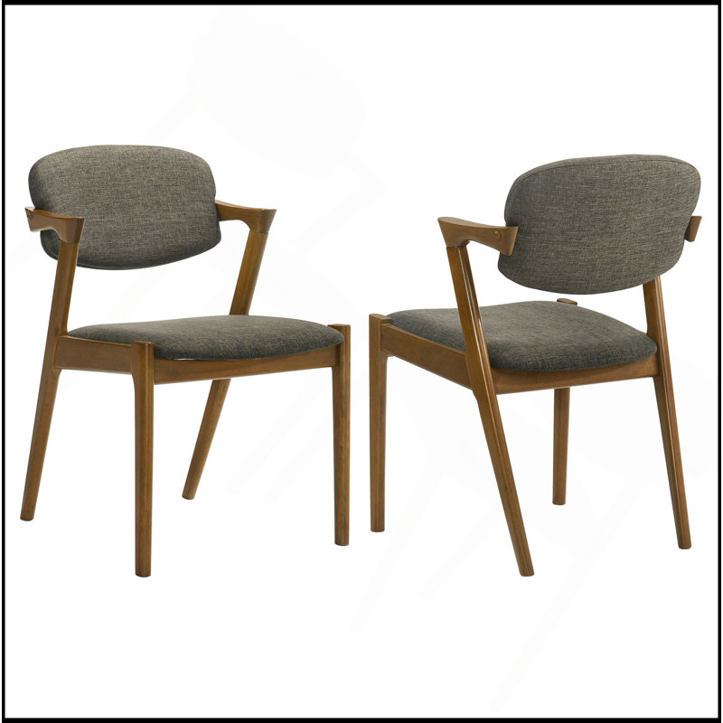 Ensemble de 2 pièces de mobilier de cuisine en bois massif Mid-Century , Brun, Gris foncé