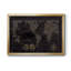«Black Gold Map» - Reproduction d'un cadre photo sur toile-87974265-87974269