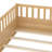 [Support slat]  Floor bed, integral construction with super high security barrier, door, children's floor bed frame, Montessori wooden children's floor bed-813489010-813489009