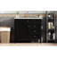 Modern Bathroom Vanity With Sink 36", 2 Drawers And Tip-Out Drawer, Spacious, Black Contemporary Cabinet Element-120994750-120994754