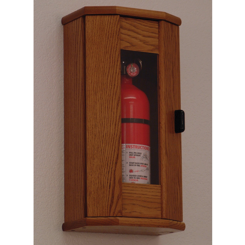 Extincteur d'armoire, Chêne moyen, Taille de l'extincteur: 10 lb