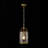 1-Light Cage Clear Glass Cylinder Single Pendant