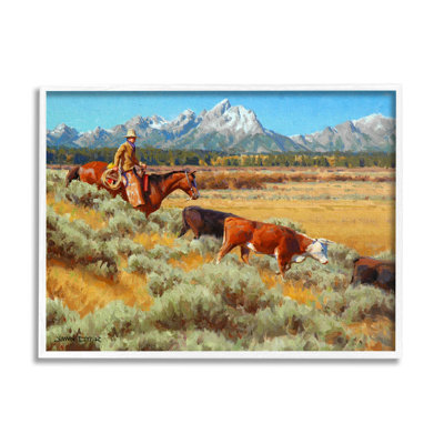 " Western Ranch Horse Cattle " by Jimmy Dyer