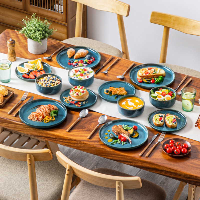 Stoneware Dinnerware Set 36 Piece - Service for 12