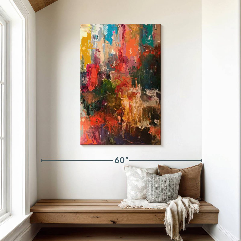 Avery Flowers Abstract, 45" H x 30" W
