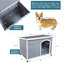 Grande niche pour chien d'extérieur en bois-396597520-396597525