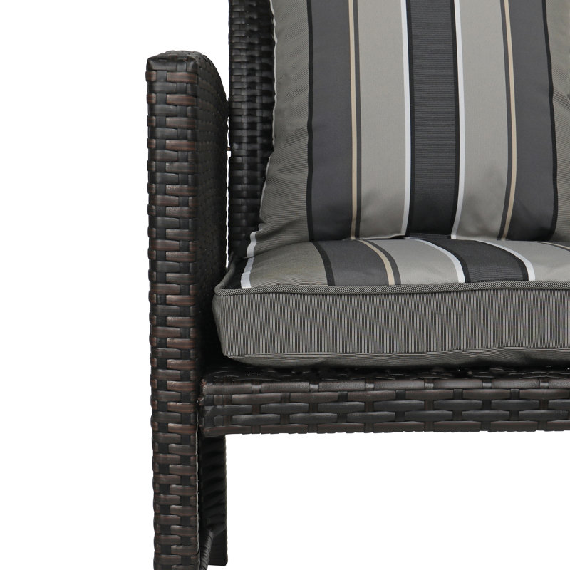 Rohando Outdoor 2'' Dining Chair Seat Cushion, Gray