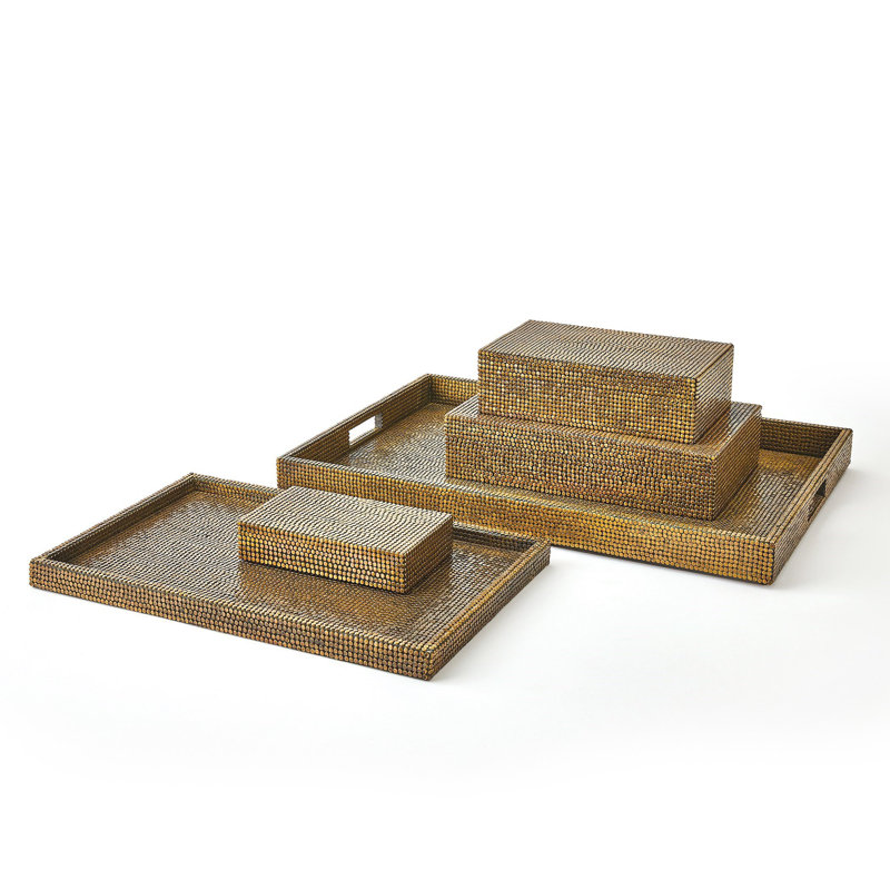 Decorative Tray, 1.25" H x 21" W x 13" D