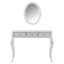 Meuble-lavabo de luxe avec miroir ovale
