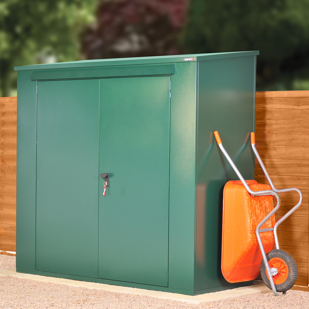 Trojan Plus 7 ft. W x 3 ft. D Apex Metal Tool Shed