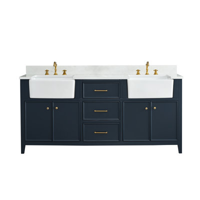 Aisa 72" Double Bathroom Vanity