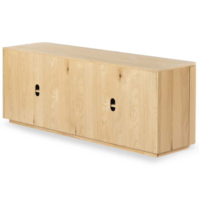 Liadonna 4 Door Wood Sideboard, Natural