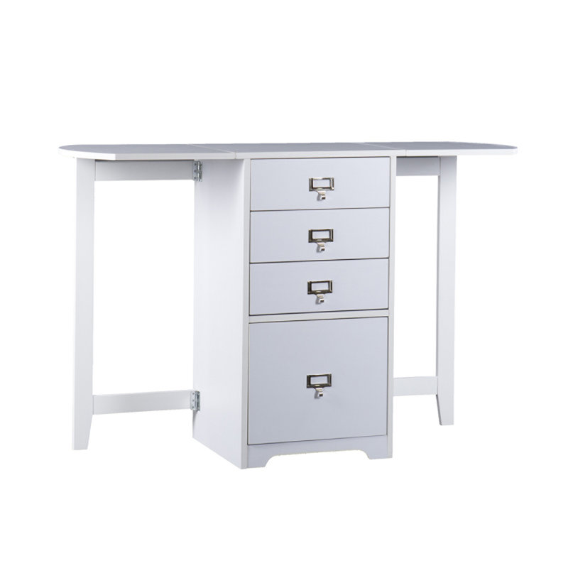 Organisateur pliable et bureau d'artisanat - Blanc