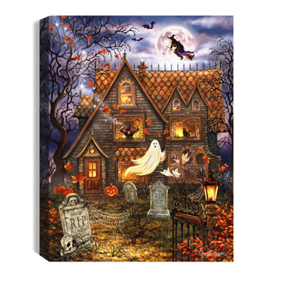 Aitkin - Mystery Mansion 8x6 Lighted Tabletop Canvas