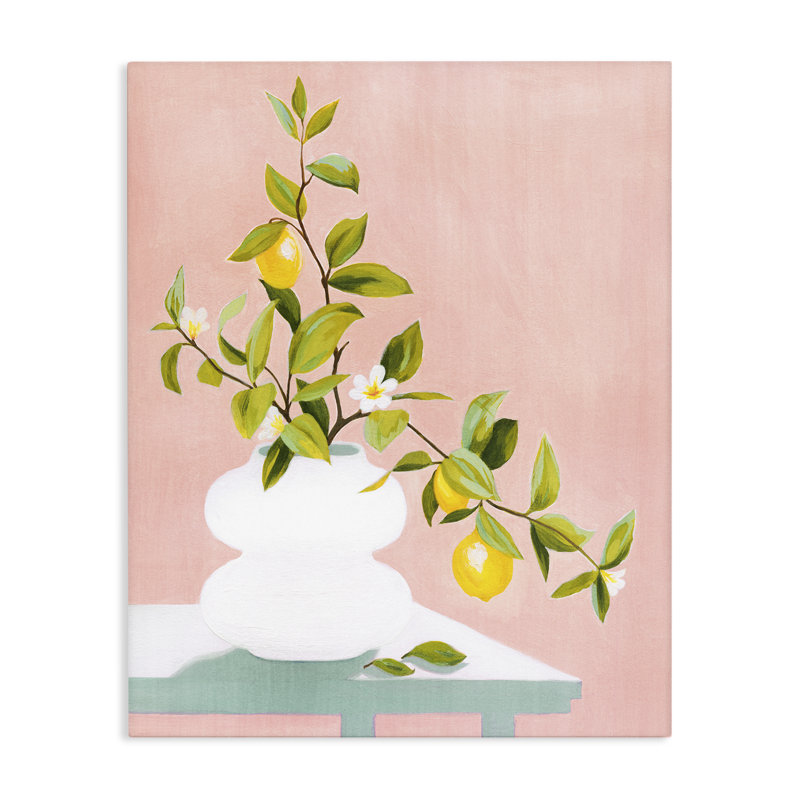 Après-midi, plante Limoncello, toile par Grace Popp, H 20 po x l 16 po