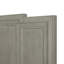 Ensemble de chambre à coucher avec lit à panneaux, commode, miroir, commode et deux tables de chevet Aain King California-183141265