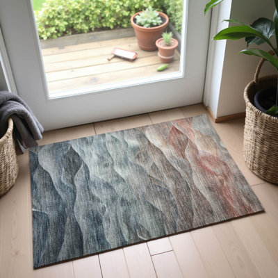 Premium Machine Washable Floyd AMF1618 Waves Rug