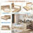 Rabito With Storage Shelves, Two Drawers And Study Desk-152429008