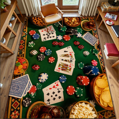 Faux Fur Abstract Rug