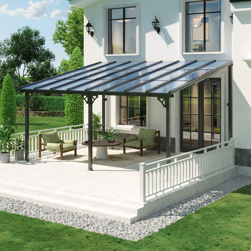 16 pi L 12 pi. Pergola Dmetal avec auvent