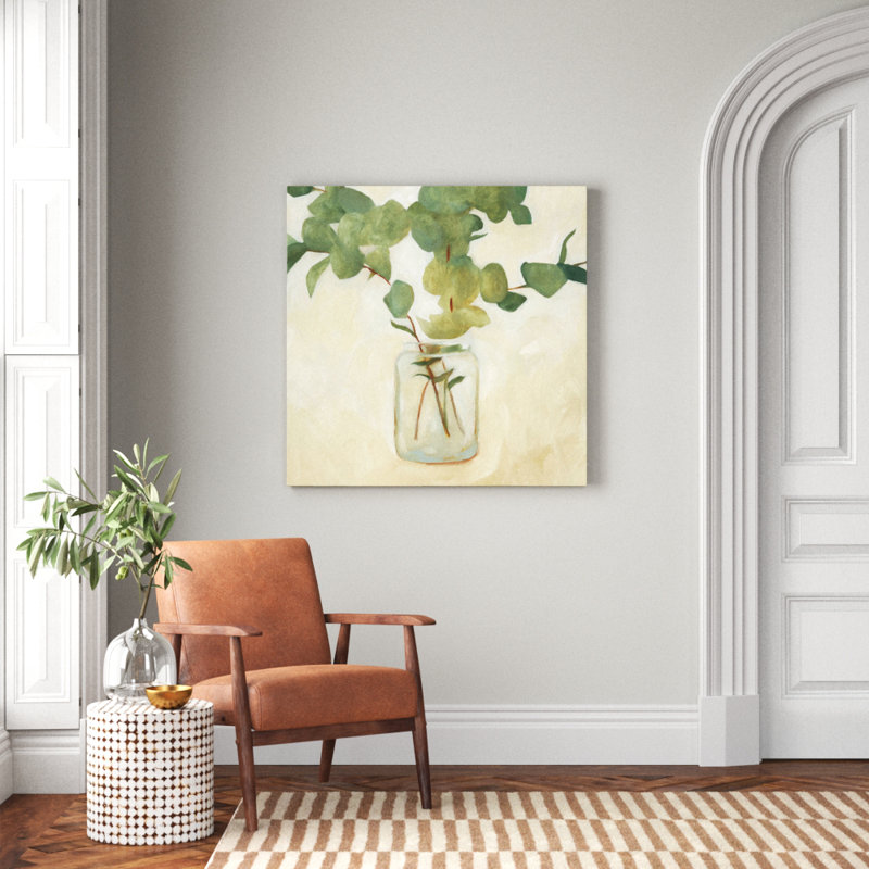 « greens still life ii », peinture, H 40 po x l 40 po x P 1,5 po, Toile tendue