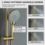 Système de douche complet à pression équilibrée (contrôle de la température seulement) avec valve brute-93762625