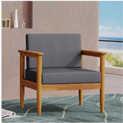 Fauteuil club en bois