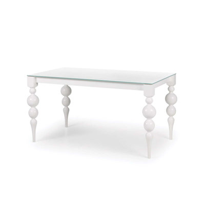Fairgrove Extendable Glass Top Dining Table