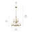 Shailene 9 - Light Steel Dimmable Tiered Chandelier