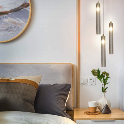 Luminaire suspendu cylindrique à 3 lumières Rainfall