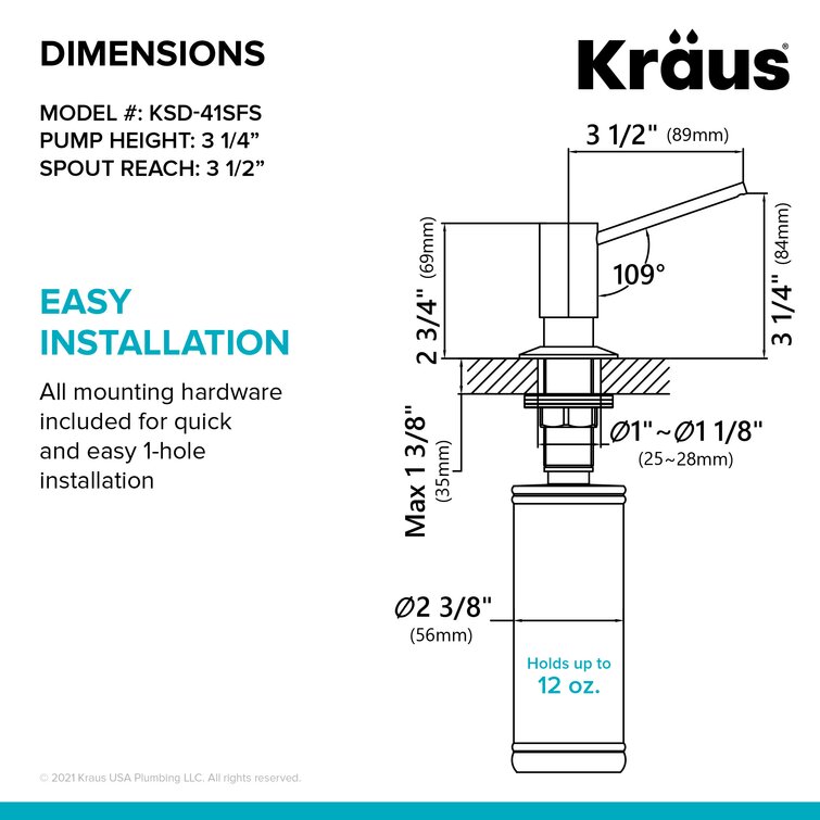 Kraus USA, Accessories, Soap & Lotion Dispensers