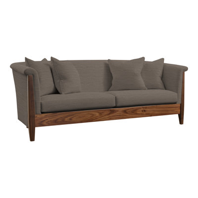 Canapé à accoudoirs roulés avec coussins réversibles de 84 po Walnut Grove