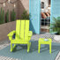 Chaise berçante et table d'extérieur en plastique PEHD Joubert