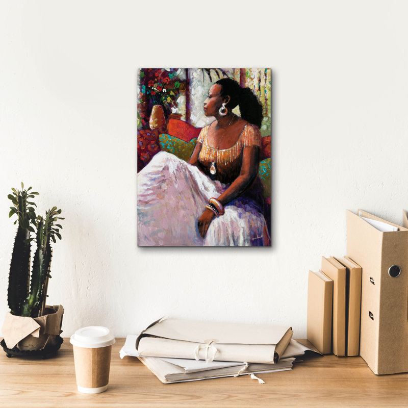 «Peaceful Moment» par Monica Stewart, H 16 po x l 12 po x P 0,75 po