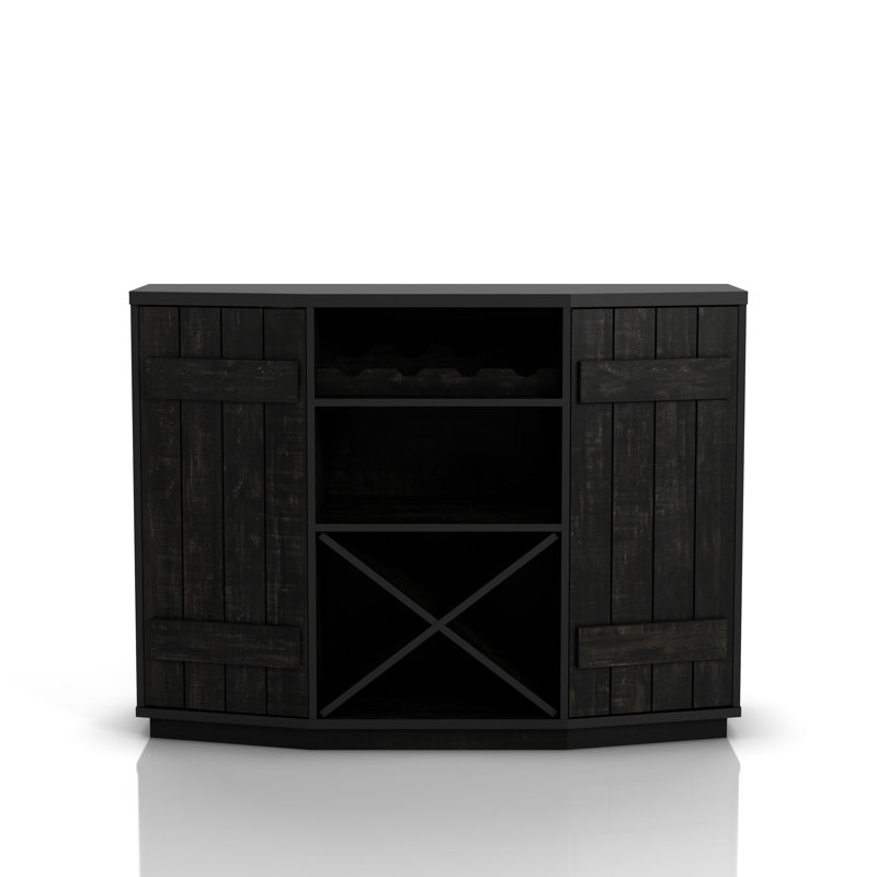 Jhanelle 47.24'' Bar Cabinet, Black