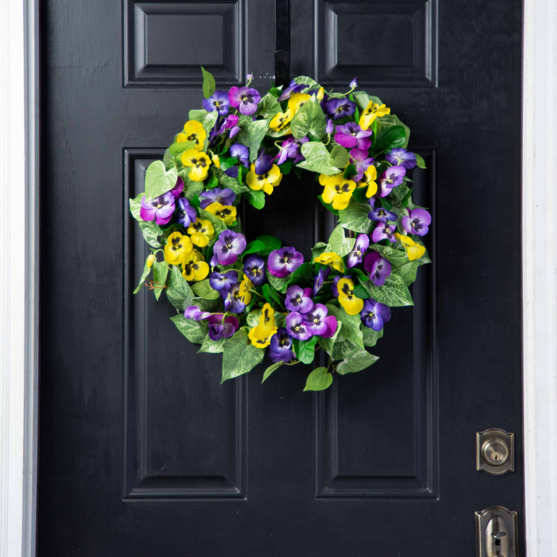 Couronne en soie de porte avant perfecton, H 30 po x l 30 po x P 6 po