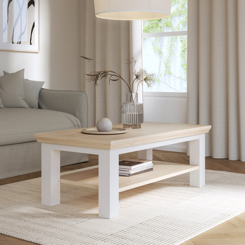 Pontypool Coffee Table with Storage, White