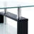 Paizleigh vidaXL Coffee Table, Tempered Glass Top, Center Table, 37.4''x21.7''x15.7''-1591512421