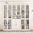 70.9" Display Cabinet with Glass Door