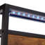 Structure de lit plateforme pleine grandeur en métal avec tête de lit et pied de lit en bois avec doublure USB, lumières DEL, aucun sommier requis, grand rangement sous le lit, assemblage facile-301644759