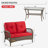 Chejuana Outdoor Wicker Loveseat with Table-1816579454