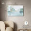 «Mirrored Aqua Dream I», art mural bleu sarcelle par -814925567-814925555