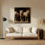 Cats Lykoi, art mural en métal brun-1097095749
