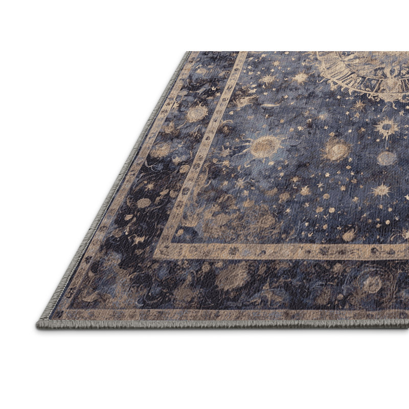 Tapis rose lavable à la machine, Rectangulaire 3 pi x 5 pi