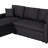 Linen Fabric Reversible Sleeper Sectional Sofa With Storage Chaise