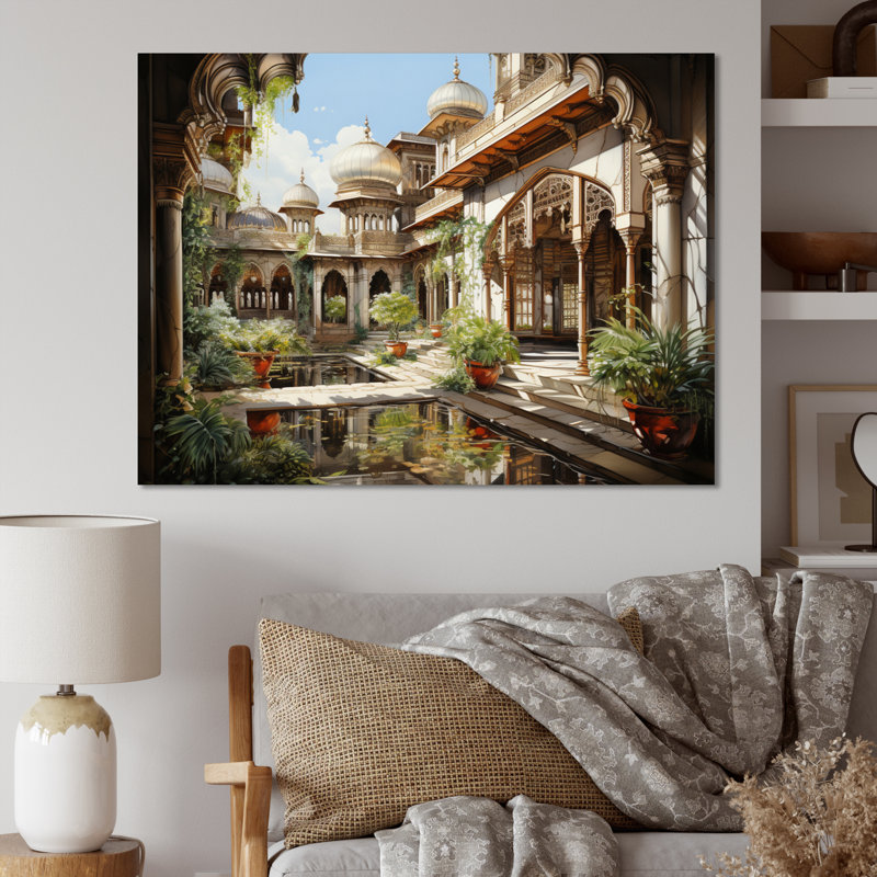 Indian Art Palace Splendor, Toile tendue, H 16 po x l 32 po x P 1 po